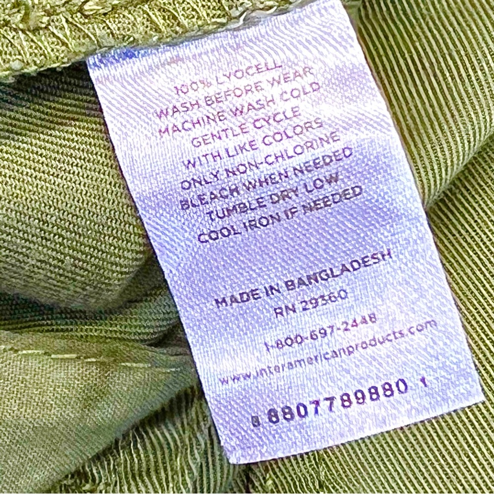 DIP Women’s Cargo, Drawstring Button/Zip Pants - Picture 6 of 9